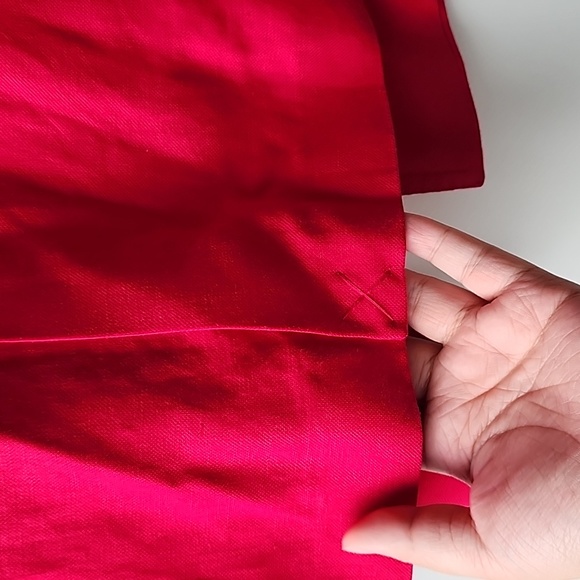 Massimo Dutti Barbiecore Bright Long Double Breasted Linen Blend Jacket - Picture 12 of 13